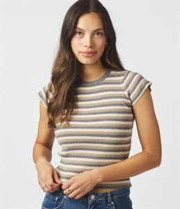 Tirra Simple Stripe Knit Top